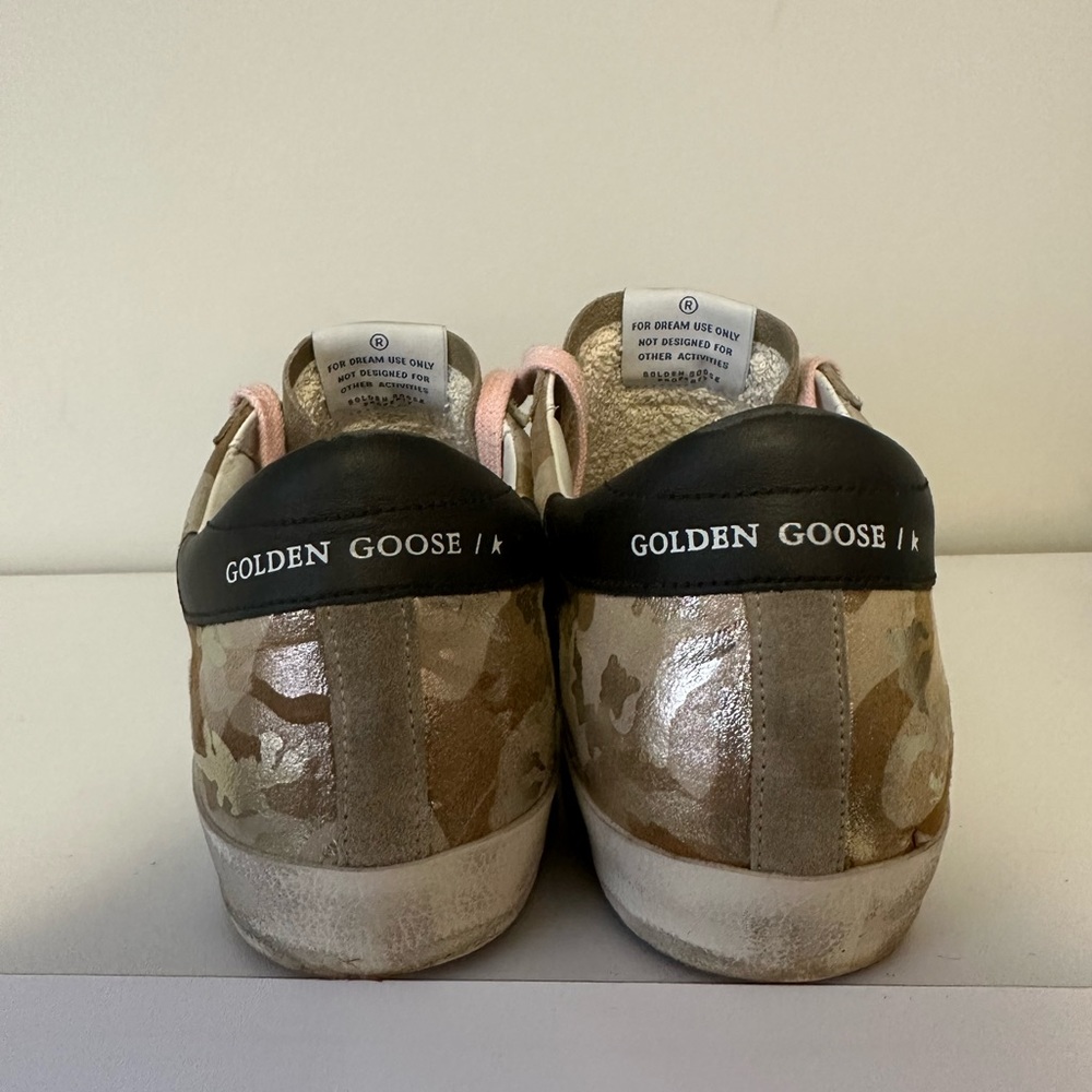 Golden Goose Superstar Camo Leather Low-Top Sneaker